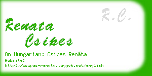 renata csipes business card